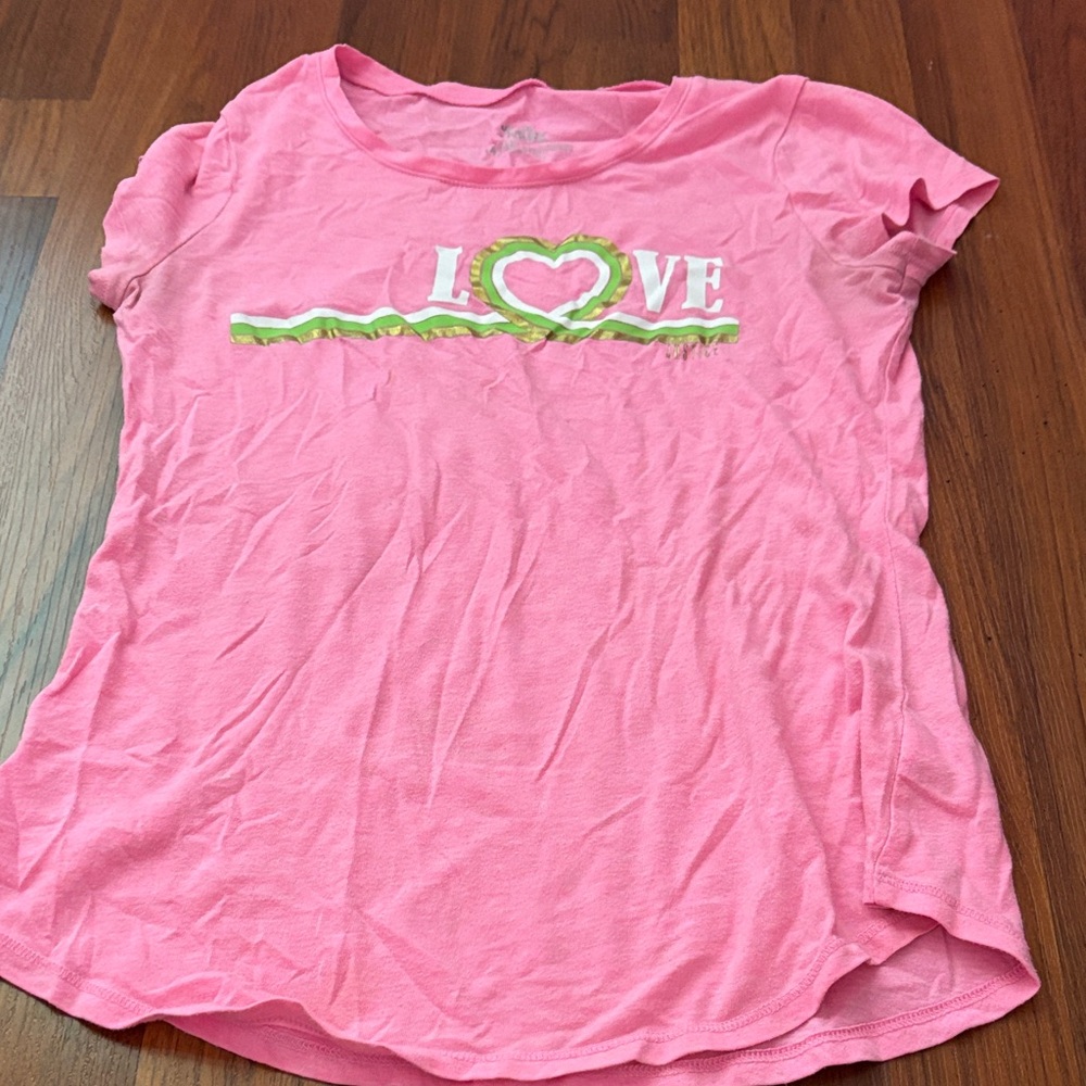Justice Pink Graphic Tee